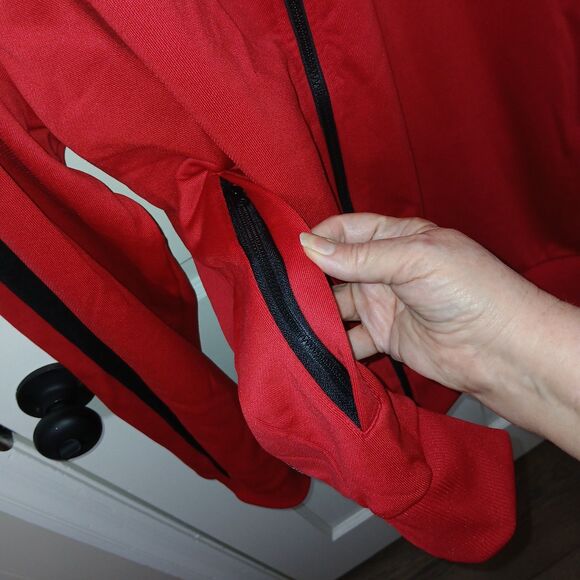 Men's Puma Red Black Full Zip Track Jacket Size 3XL Fall Spring Everyday Comfort - Picture 8 of 16